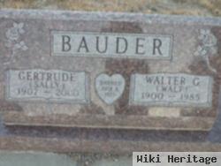 Walter G. "walt" Bauder