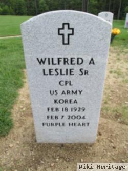 Corp Wilfred Arnold Leslie, Sr