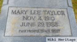 Mary Lee Mcmillian Taylor