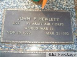 Sgt John P Hewlett