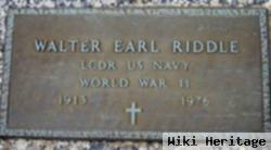 Walter Earl Riddle