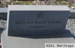 Beulah Wrye Evans Powell