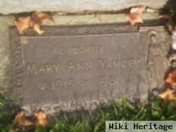 Mary Ann Yancey