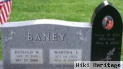 Martha J Baney