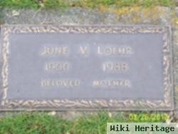 June Valentine Delaverne Loehr