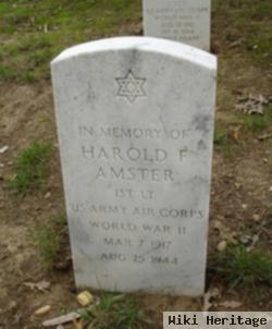 1Lt Harold F Amster