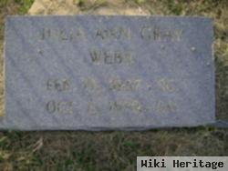 Julia Ann Gray Webb