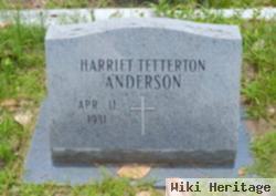 Harriett Tetterton Anderson