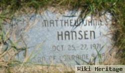 Matthew James Hansen