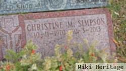 Christine M Simpson