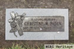 Christine M Paden