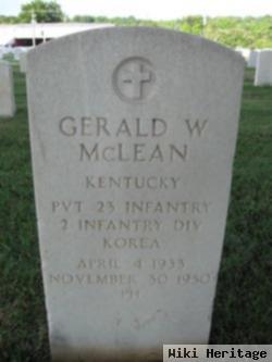 Pvt Gerald W Mclean