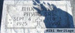 Max Edwin Payne, Sr