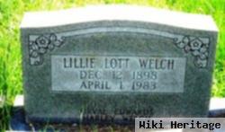 Ella B "lillie" Lott Welch