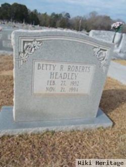 Betty Ross Roberts Headley