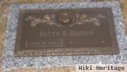 Betty Jean Parr Brown