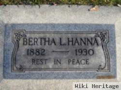 Bertha L Hanna