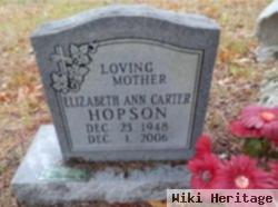 Elizabeth Ann Carter Hopson