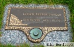 Lloyd Lester Snyder