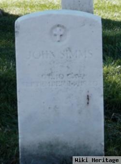 Sgt John Simms