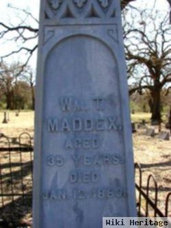 William T Maddex