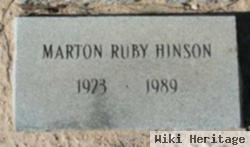 Marton Ruby Hinson