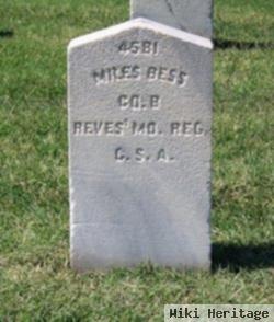 Pvt Miles Bess