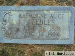 Katherine Alice Peebles