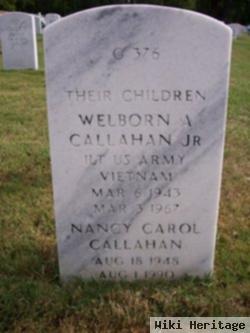 1Lt Welborn A Callahan, Jr