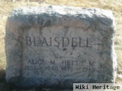 Henrietta May "hettie" Blaisdell