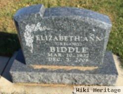 Elizabeth Ann Gregory Biddle