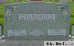 Mattice "mattie" Huls Gronewold