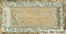 Infant Twin Daughters Miles