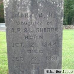 Mary A H Sharpe