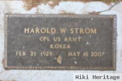 Harold W Strom