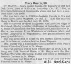 Mary Louise Wagener Burris