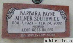 Barbara Payne Milner Southwick