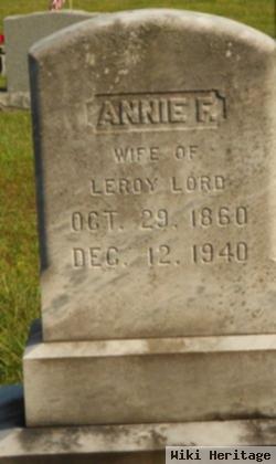 Annie F Lord