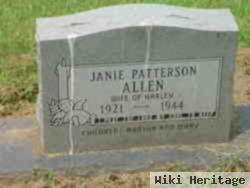 Janie Patterson Allen