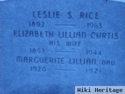 Elizabeth Lillian Curtis Rice