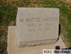 M. Mattie Marrow Simpson