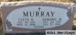 Demaris M Murray