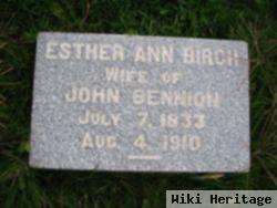 Esther Ann Birch Bennion