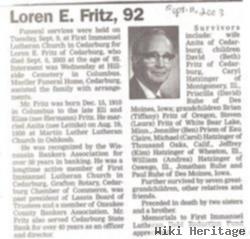 Loren E. Fritz