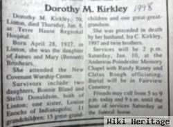 Dorothy M Broshear Kirkley