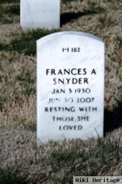 Frances A. Mansfeldt Snyder