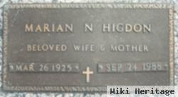 Marian N Higdon