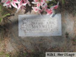 Sarah Ann Maxwell