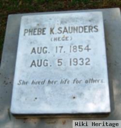 Phebe Katherine Hege Saunders