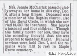 Jennie Barnard Mccarrick